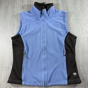 Mountain Hardwear Vest Womens Small Blue Gore Windstopper Fleece Outdoor Hiking
